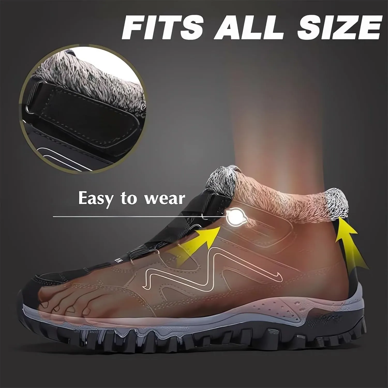 2023 New Women Winter Non-Slip Waterproof Snow Plush Ankle Boots Womens Winter Ankle Snow Boots Womens Slip on Winter Boots Wide Boots for Snow and Ice Women Botas Para La Nieve Para Mujeres