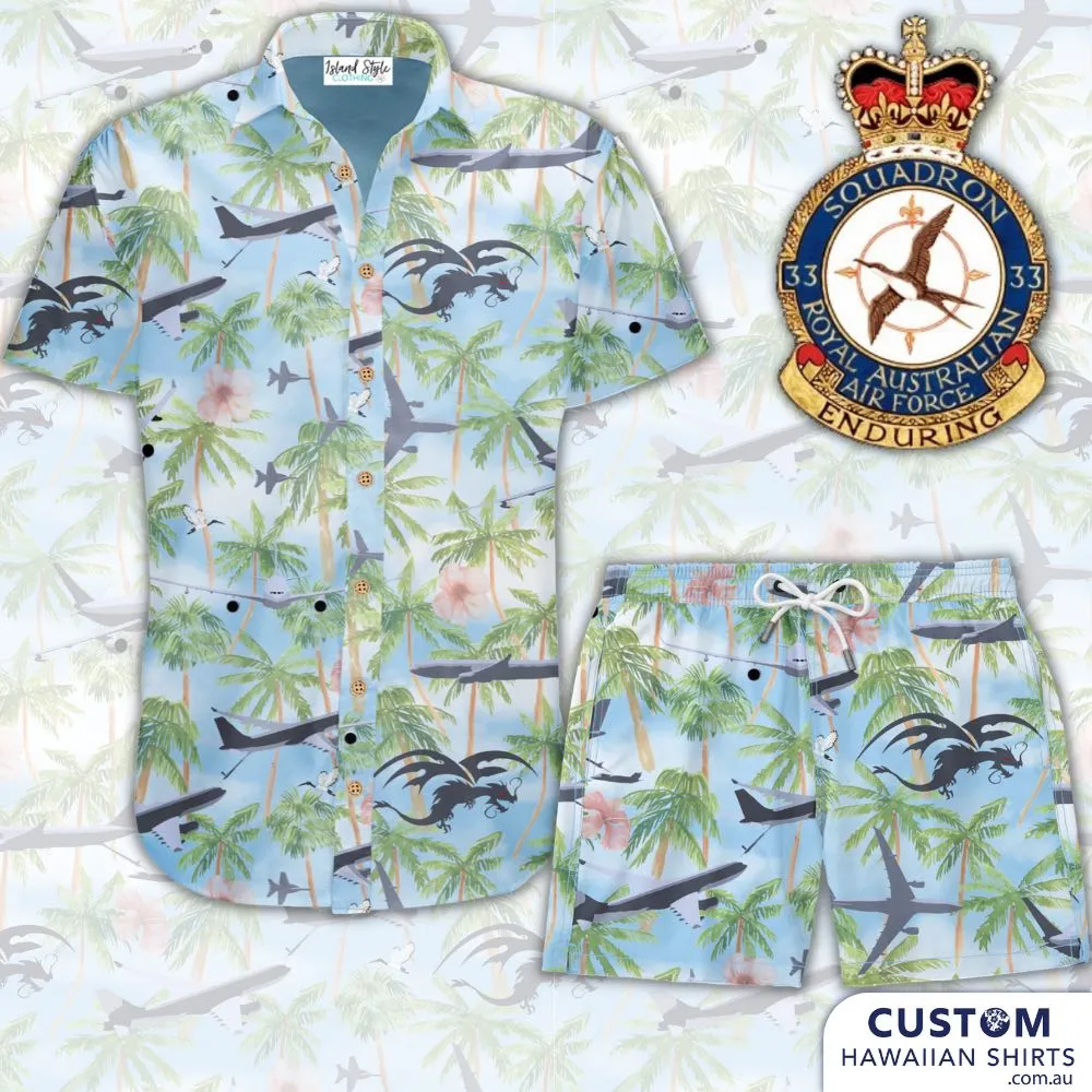 33 SQD, RAAF Base Amberley, QLD - ADF Custom Shirts & Shorts