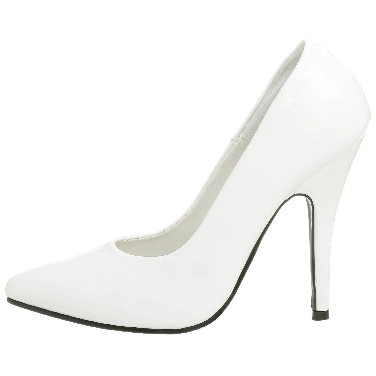 5 Inch Heel SEDUCE-420 White Patent