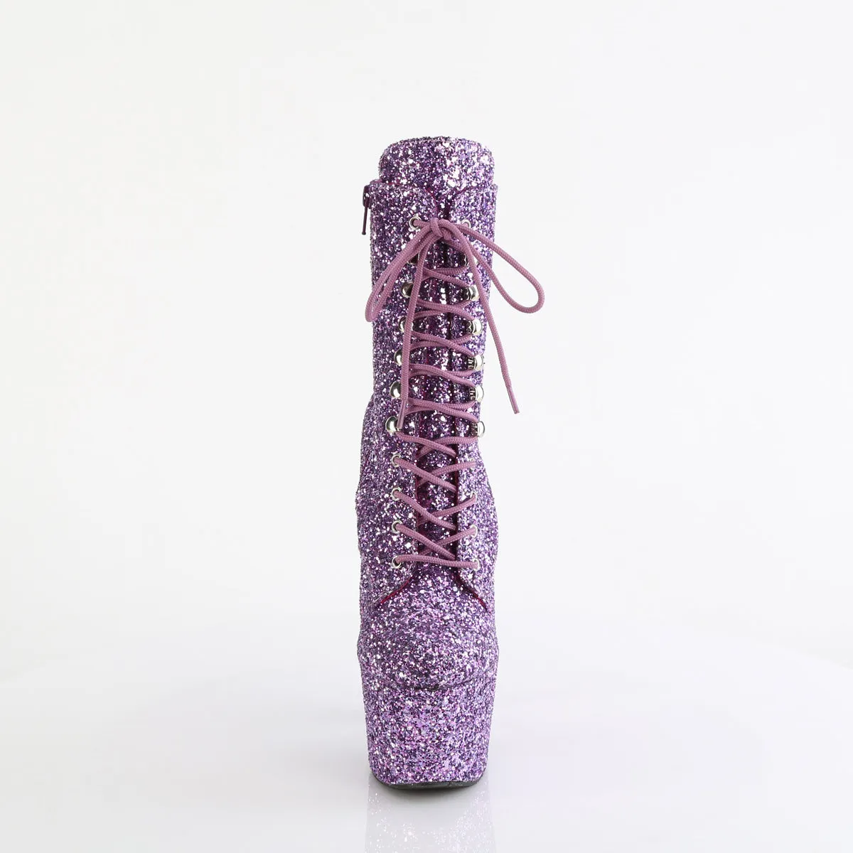 ADORE-1020GWR Pleaser Lavender Glitter Pole Dancing Ankle Boots