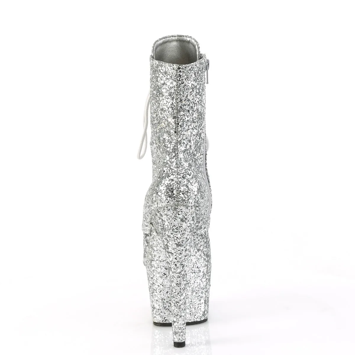 ADORE-1020GWR Pleaser Silver Glitter/Silver Glitter Kinky Boots (Exotic Dancing)
