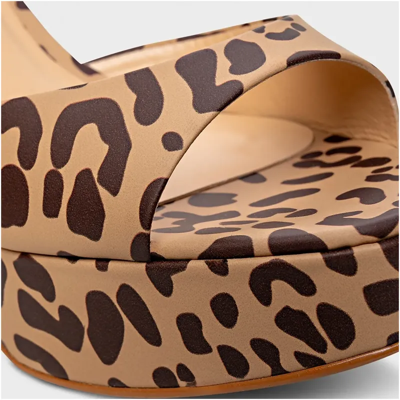 Animal Print Block Heels
