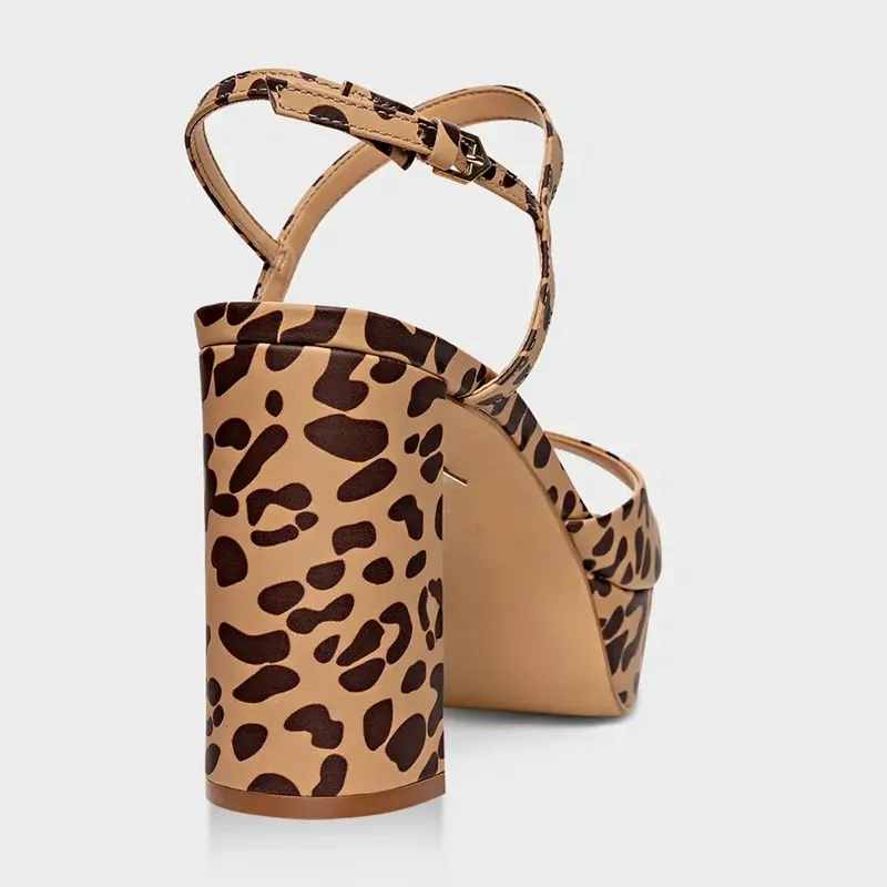 Animal Print Block Heels