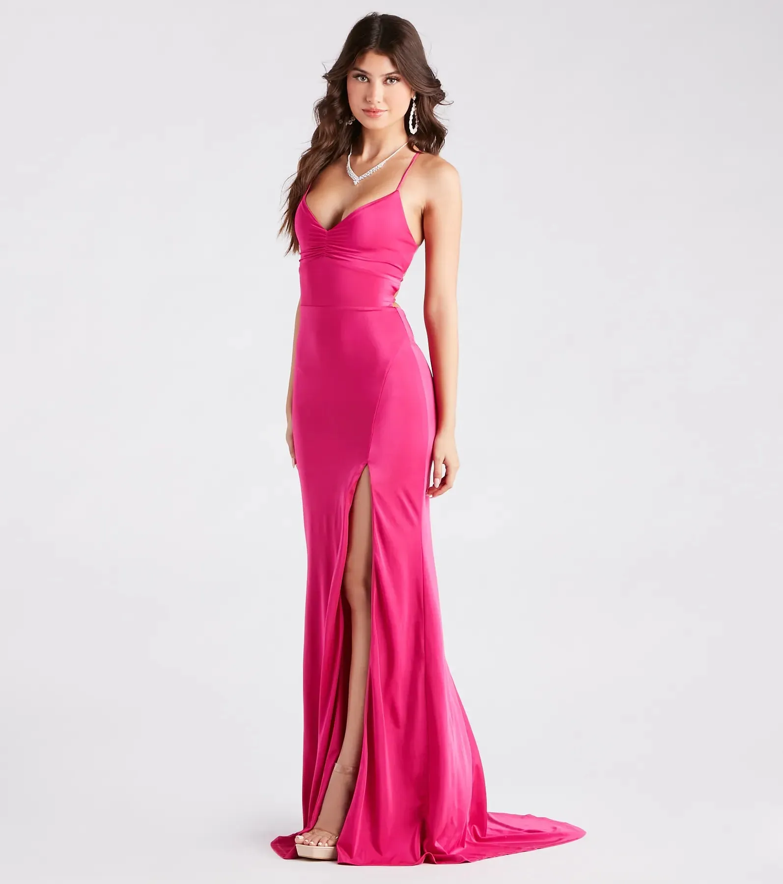 Aubrey Formal V-Neck Mermaid Dress
