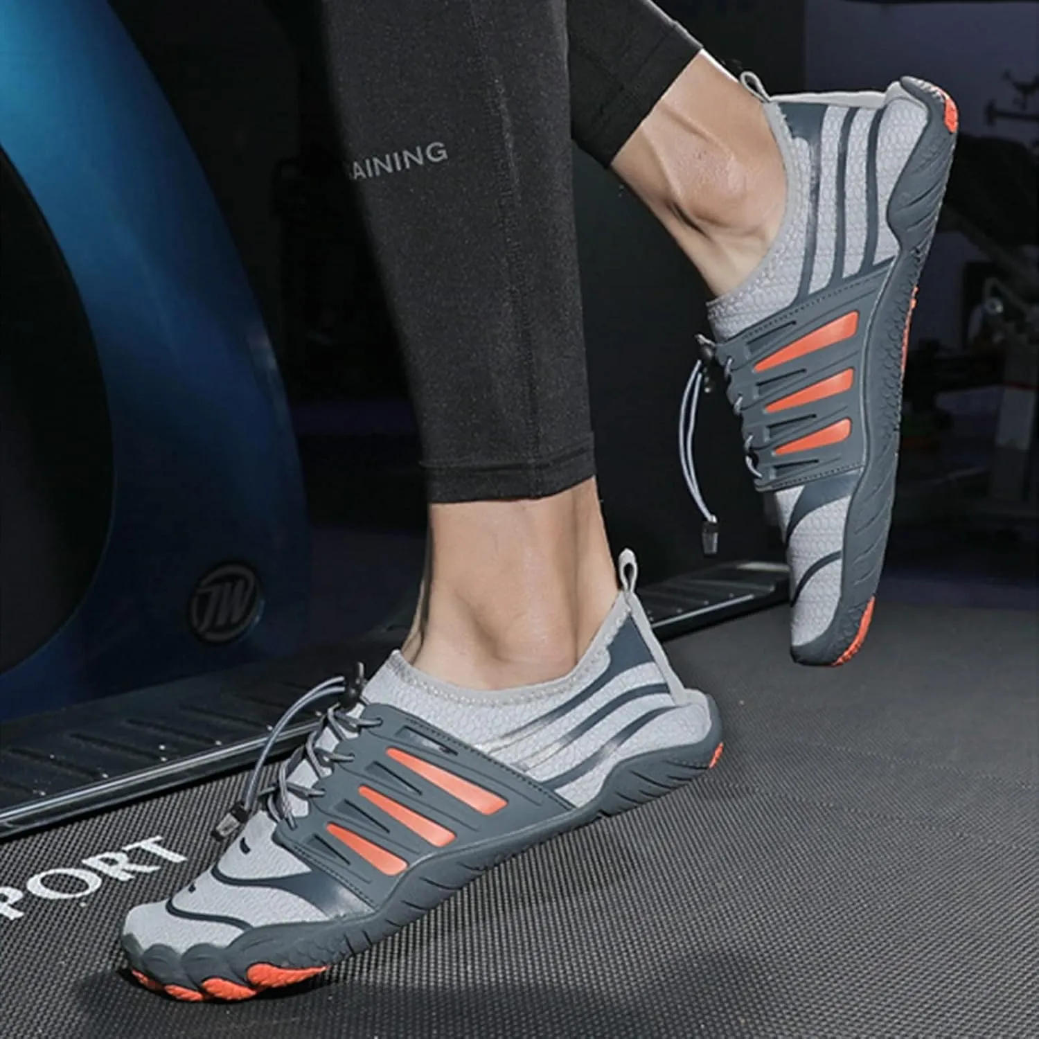 Barefoot Running Shoes for Men,Summer Quick-Dry Breathable Pool Surf Swim Shoes Women,Comfy Lightweight Slip Resistant Aqua Beach Water Shoes,Unisex,with Draining Hole