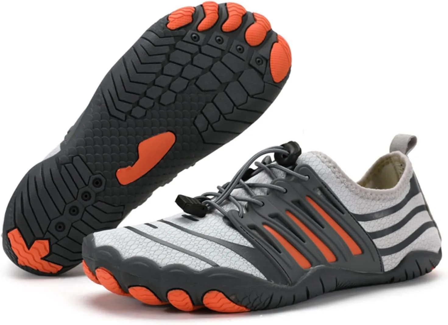 Barefoot Running Shoes for Men,Summer Quick-Dry Breathable Pool Surf Swim Shoes Women,Comfy Lightweight Slip Resistant Aqua Beach Water Shoes,Unisex,with Draining Hole