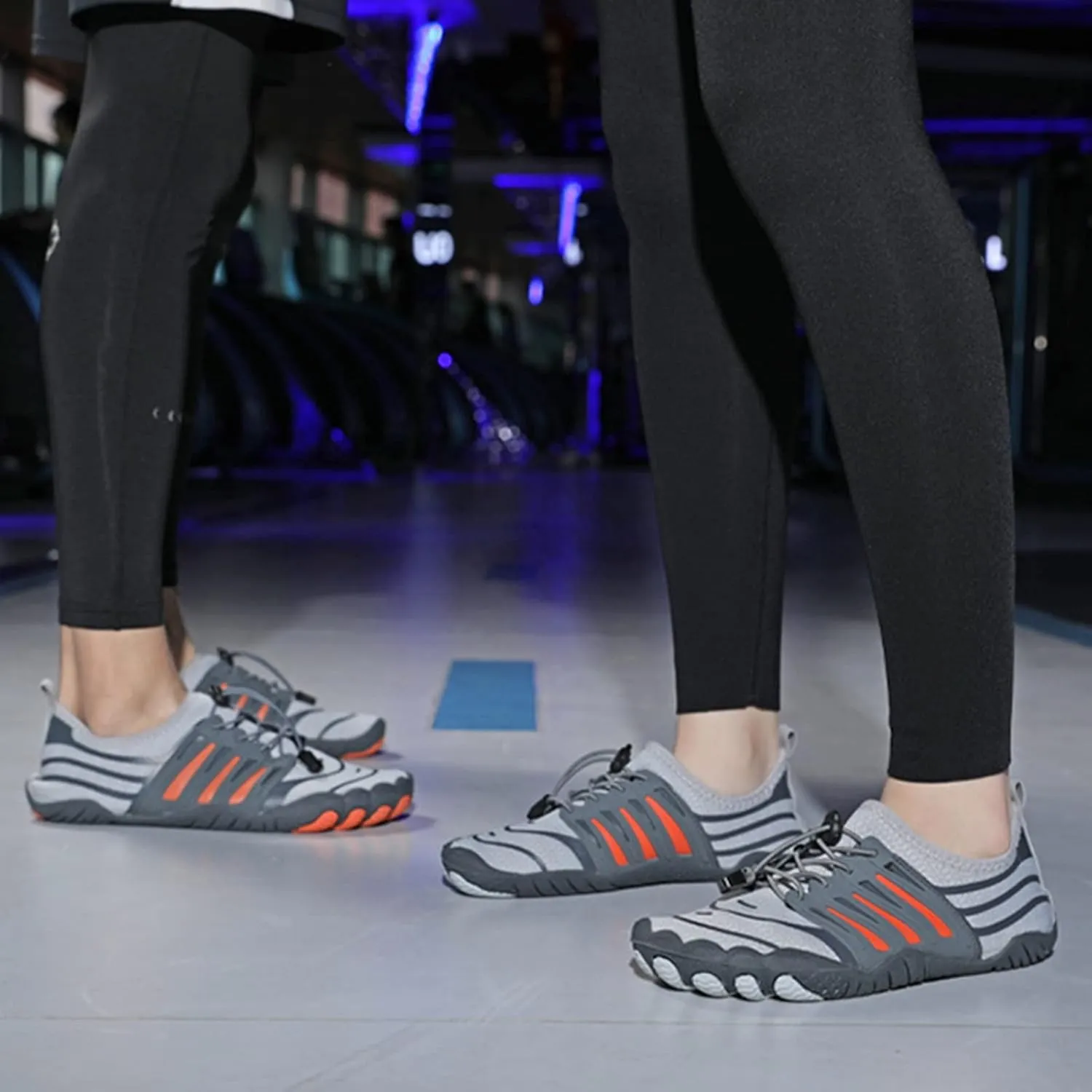 Barefoot Running Shoes for Men,Summer Quick-Dry Breathable Pool Surf Swim Shoes Women,Comfy Lightweight Slip Resistant Aqua Beach Water Shoes,Unisex,with Draining Hole