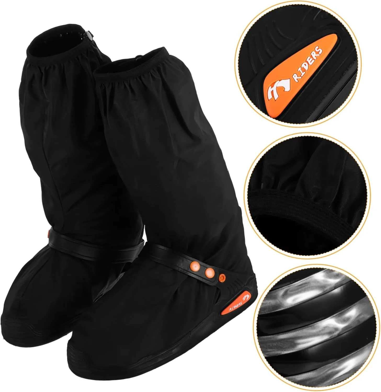 BESTonZON Shoe Covers Slip Rain Protection for Men and Women for Motorcycle Riding and Outdoor Activities