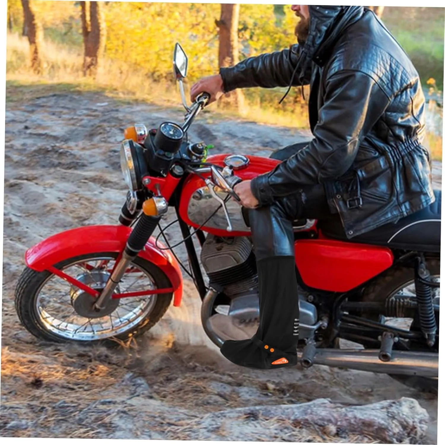 BESTonZON Shoe Covers Slip Rain Protection for Men and Women for Motorcycle Riding and Outdoor Activities