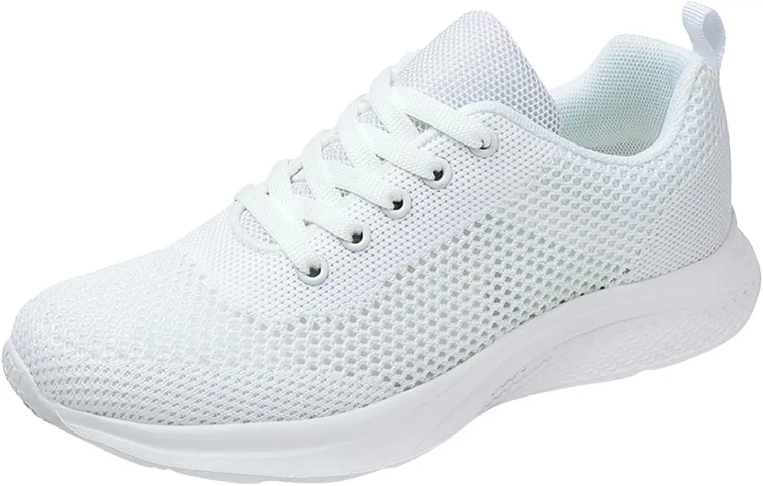 Cathalem Sneakers for Women Mesh Breathable and Comfortable Non Slip Lace Up Shoes Espadrilles Workout Gym Outdoor Shoes