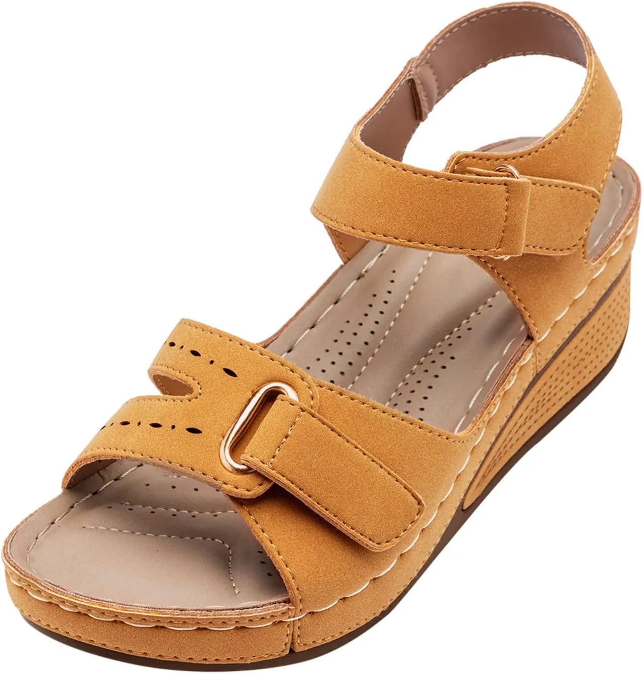 Cathalem Summer Sandals for Women 2024 Womens Dressy Anti-Slip Sandals Casual Flip Flops Slip On Sandals Walking Slippers