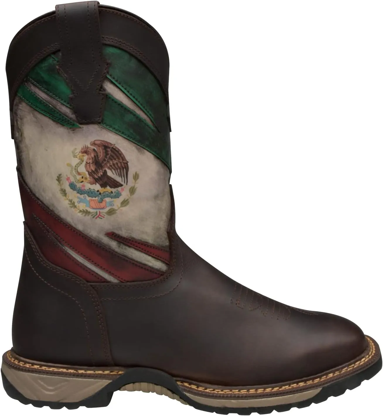 CEBU Men's Thunder Western Cowboy Boots - Square Toe
