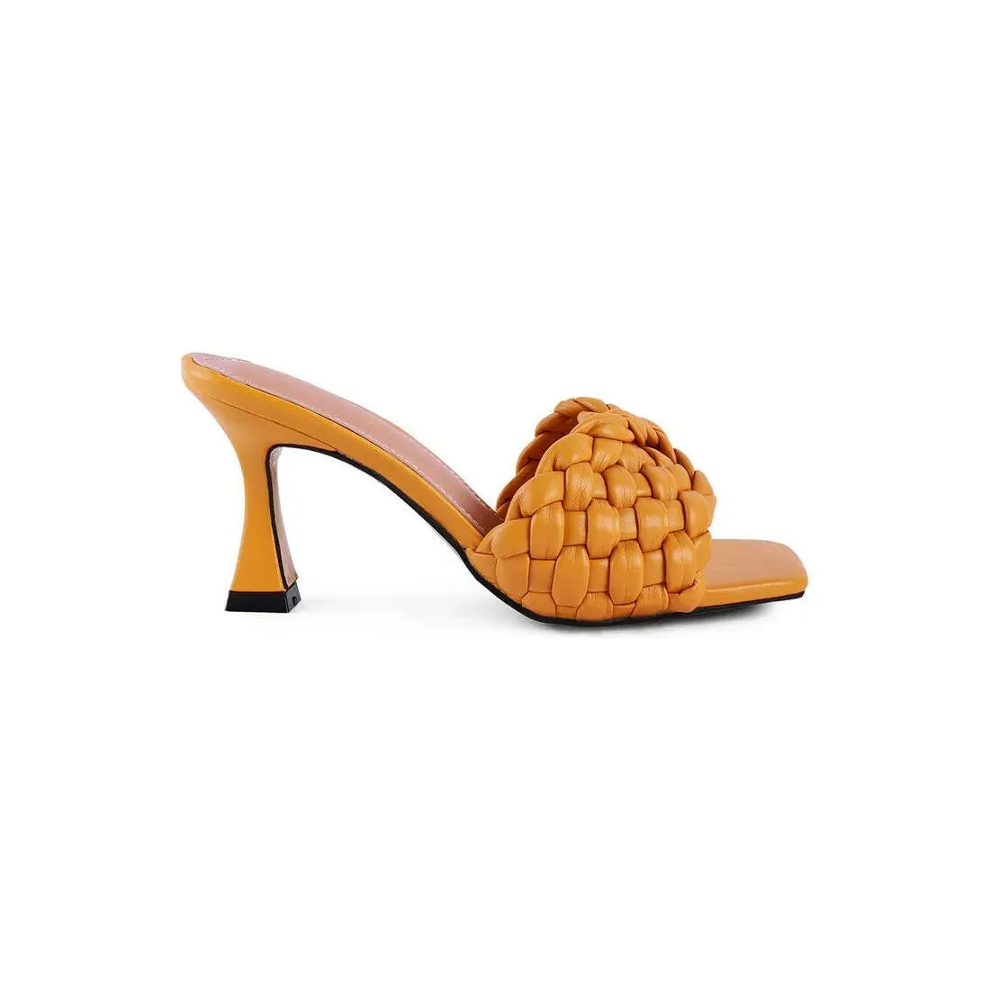 Celie Woven Strap Mid Heel Sandals