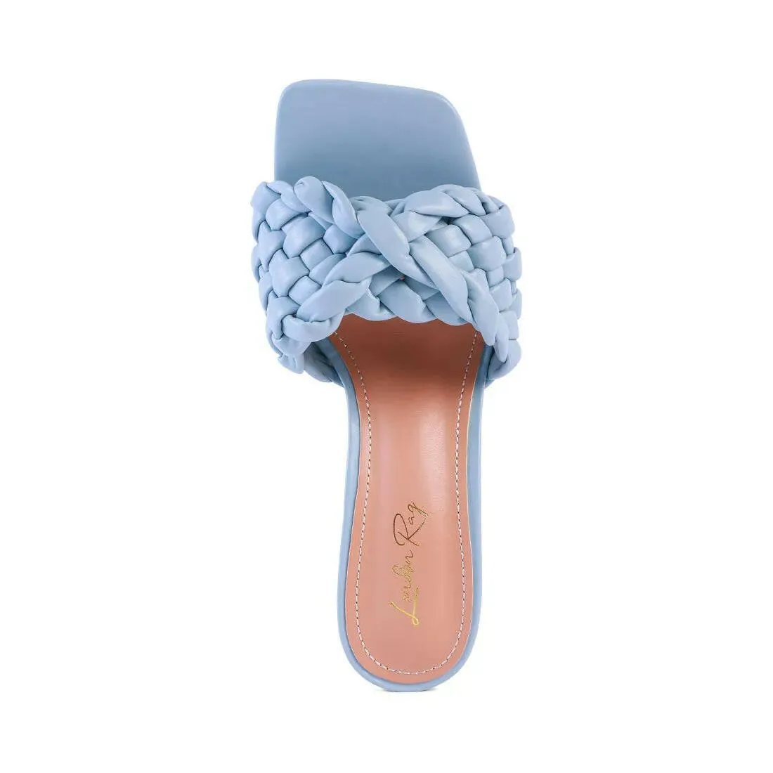 Celie Woven Strap Mid Heel Sandals