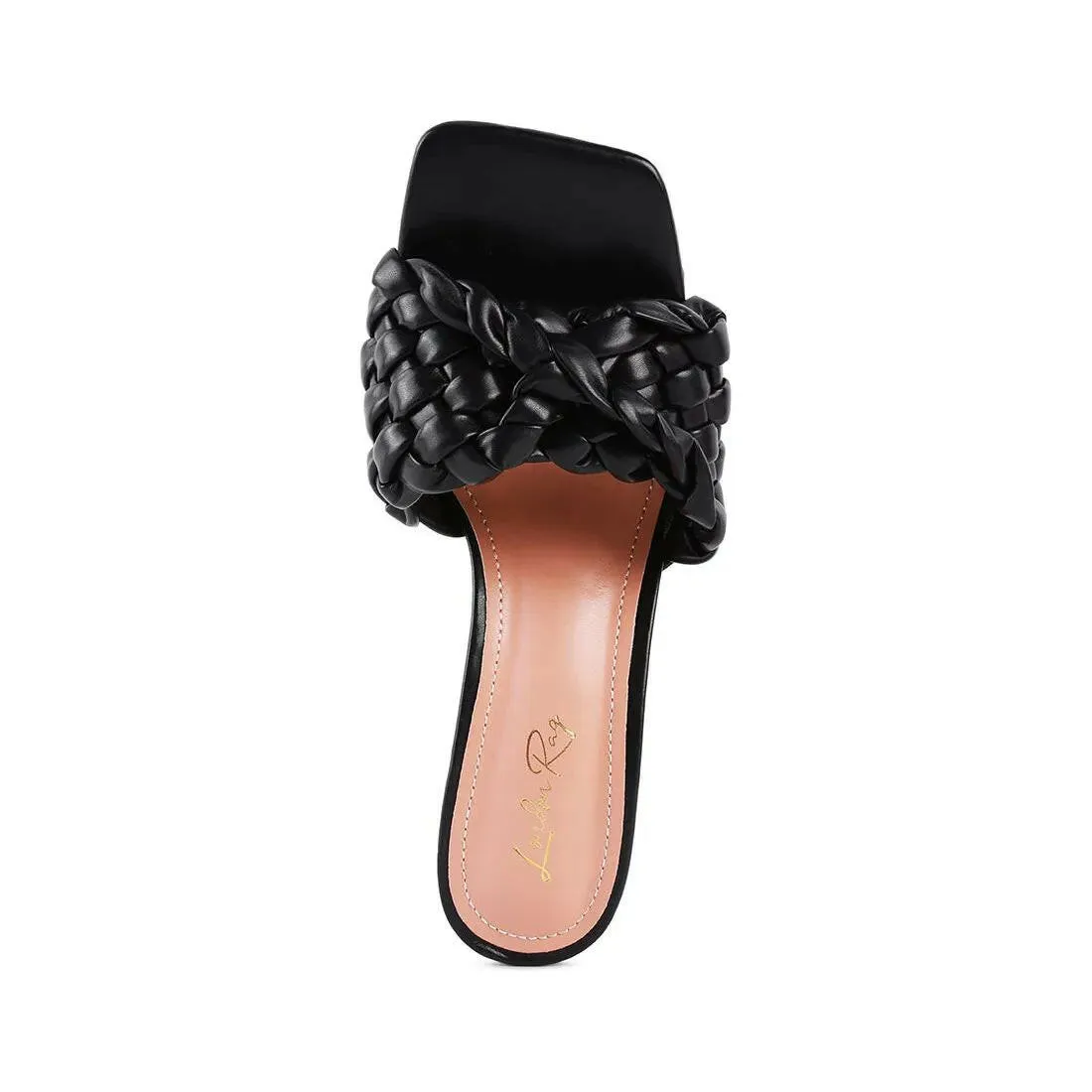 Celie Woven Strap Mid Heel Sandals