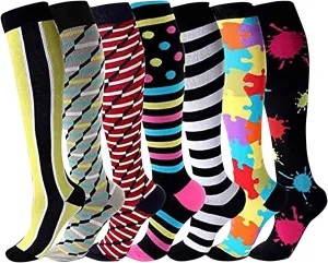 Compression Socks for Womenand Men Support Socks 7 Pairs Socks Compression Socks Men Compression