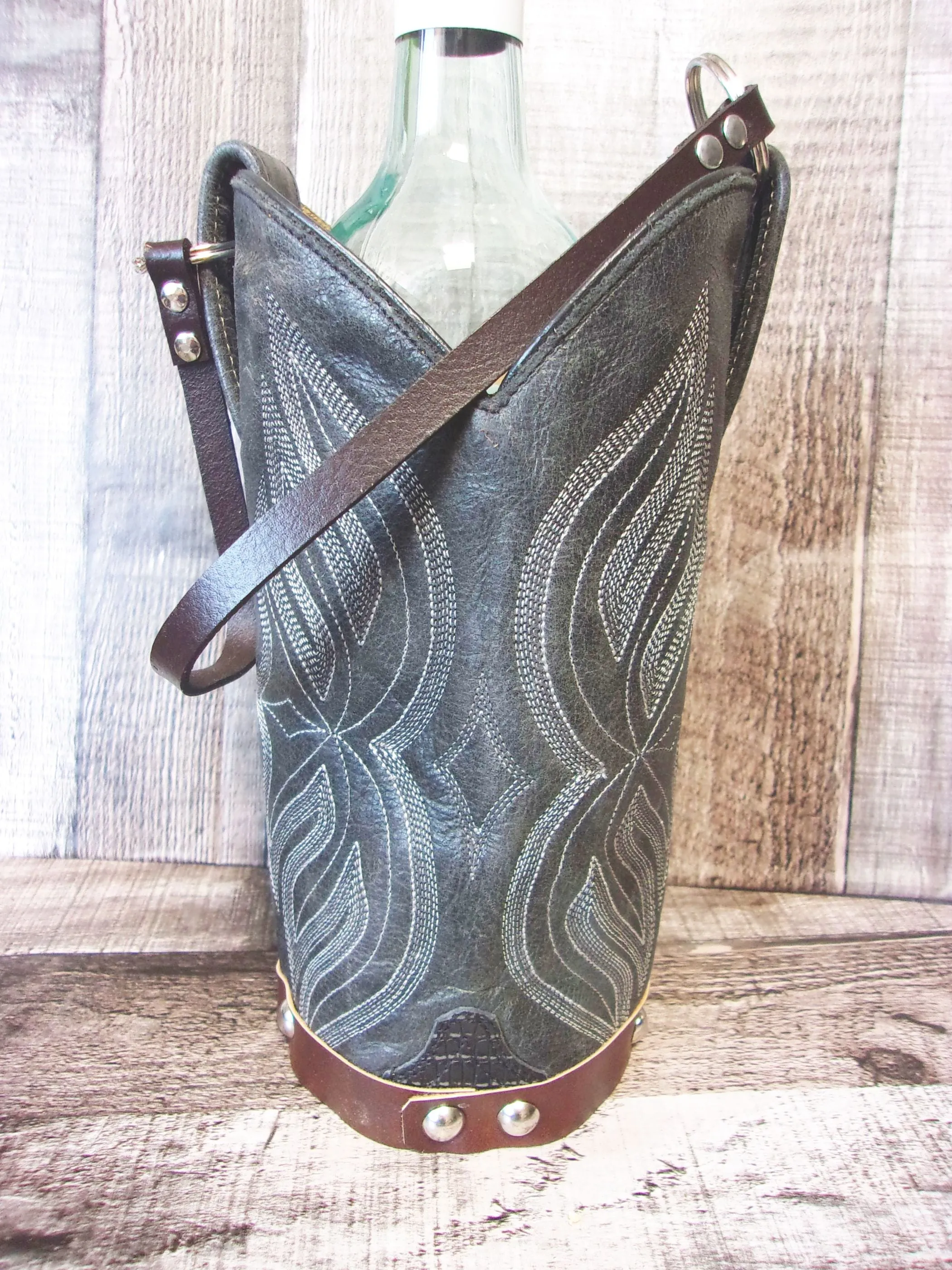 Cowboy Boot Wine Tote wt790