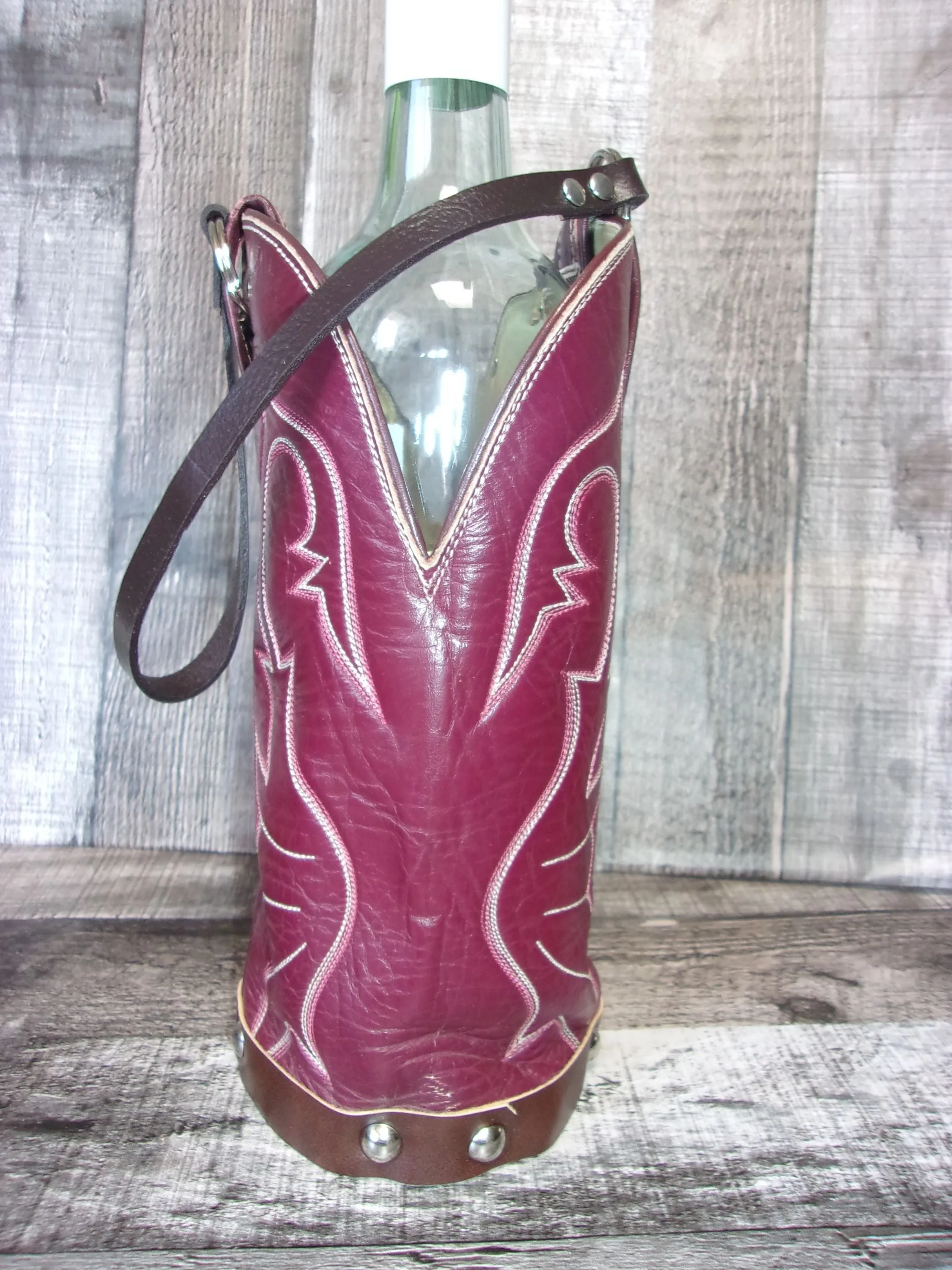 Cowboy Boot Wine Tote wt811