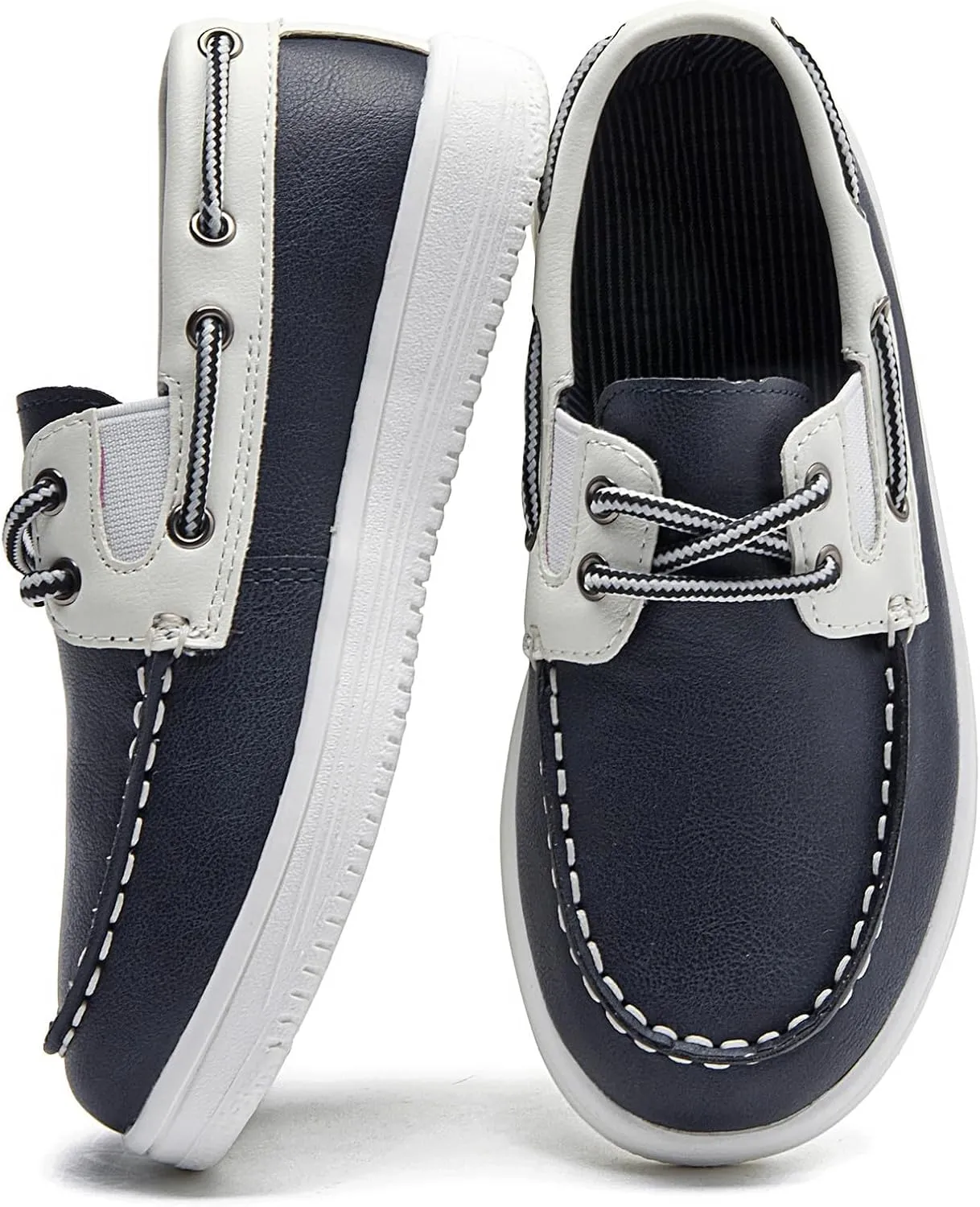 DADAWEN Boys Girls Dress Shoes Boat Shoe Slip on Loafers Casual School Shoes (Toddler/Little Kid/Big Kid)