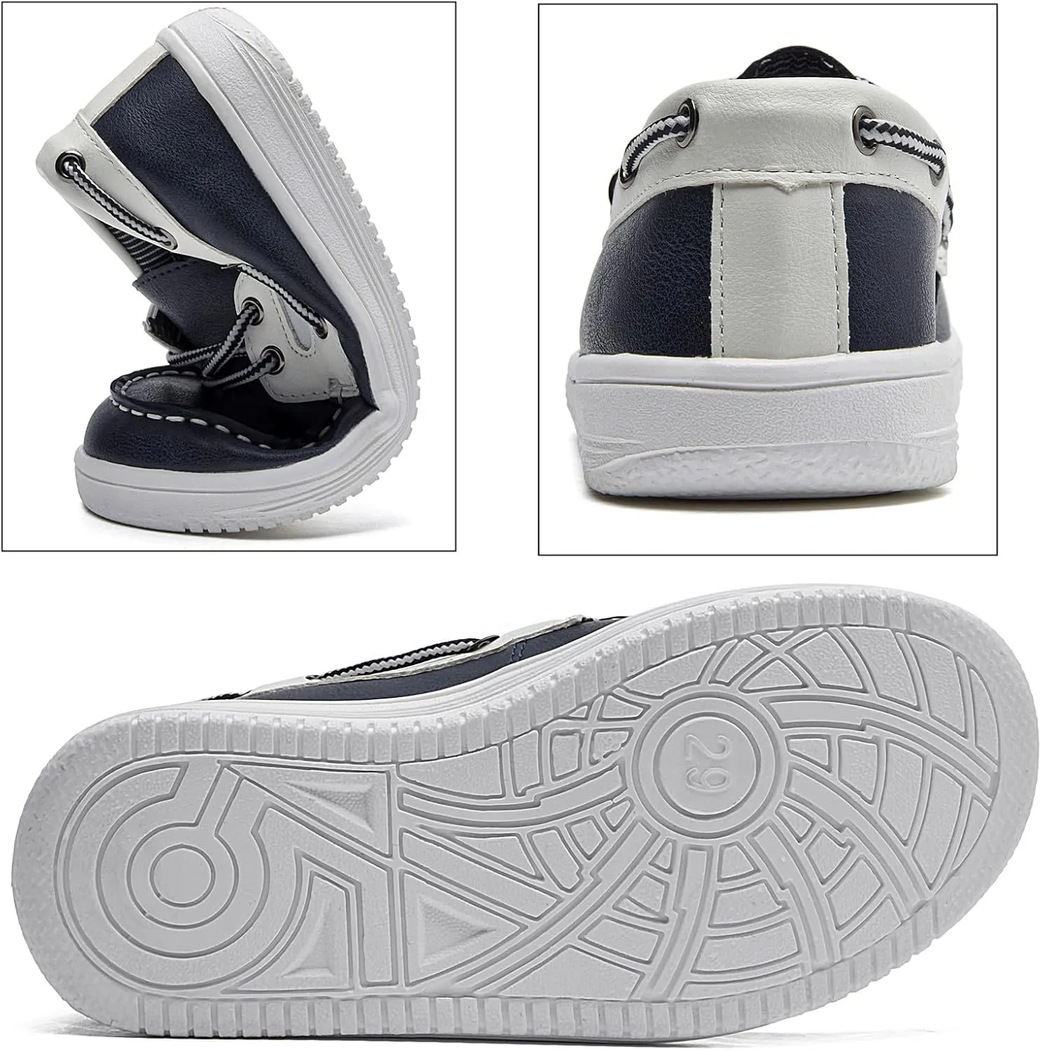 DADAWEN Boys Girls Dress Shoes Boat Shoe Slip on Loafers Casual School Shoes (Toddler/Little Kid/Big Kid)