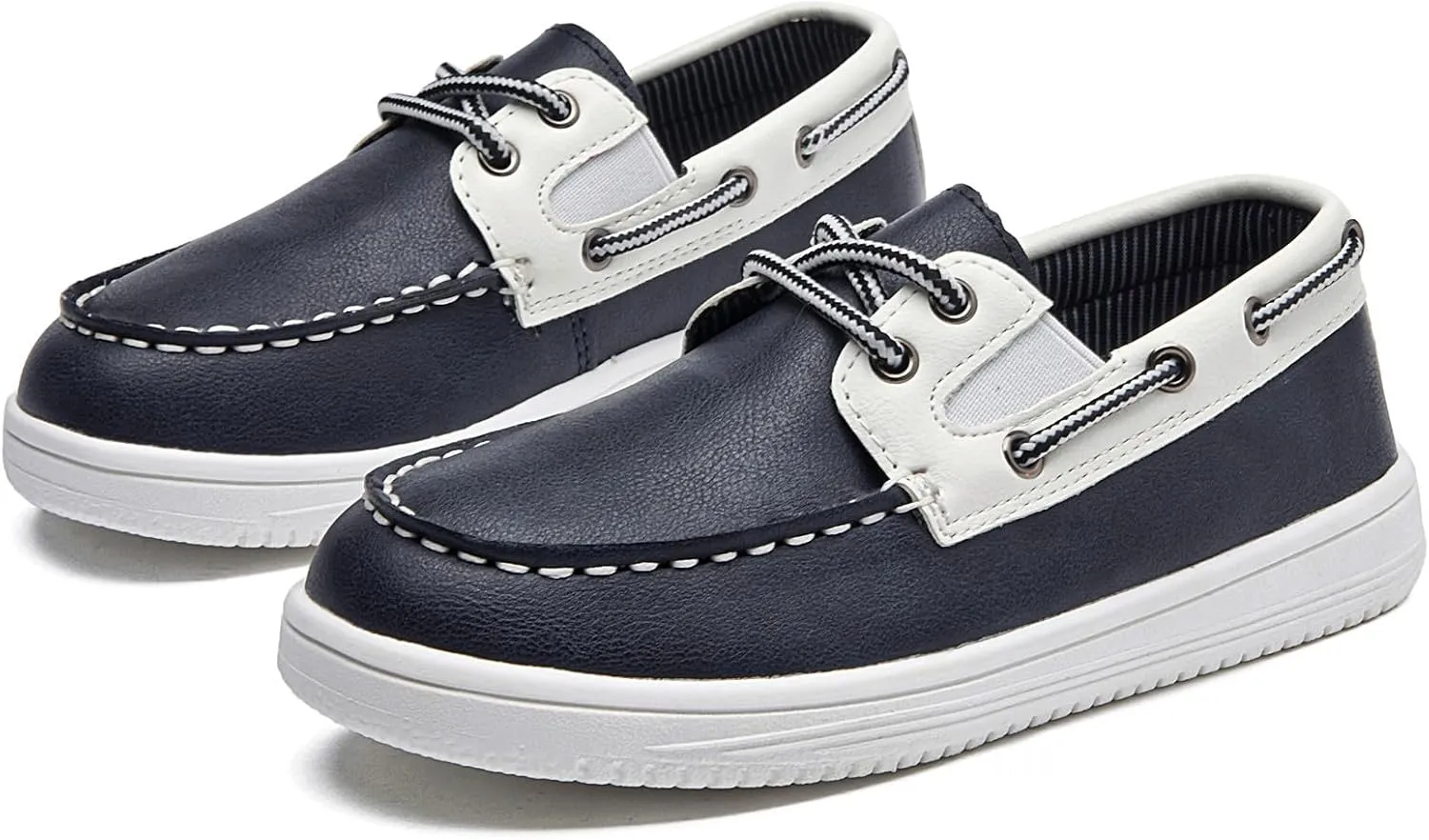 DADAWEN Boys Girls Dress Shoes Boat Shoe Slip on Loafers Casual School Shoes (Toddler/Little Kid/Big Kid)