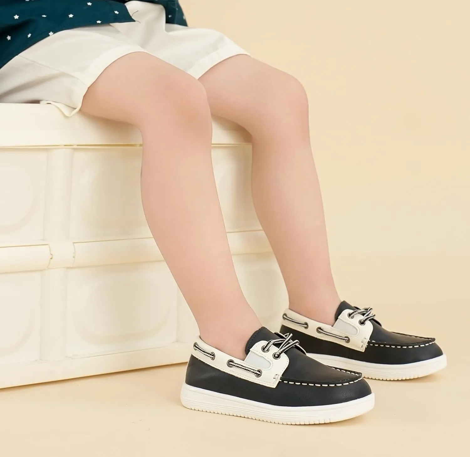 DADAWEN Boys Girls Dress Shoes Boat Shoe Slip on Loafers Casual School Shoes (Toddler/Little Kid/Big Kid)