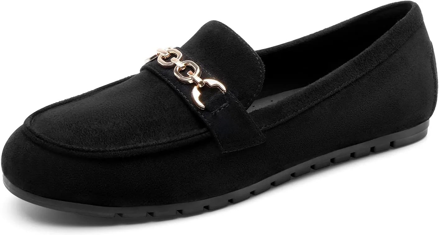 DREAM PAIRS Loafers for Women Casual Comfortable Slip On Flat Shoes Lightweight Leisure Work Shoes Comfort Walking Shoes