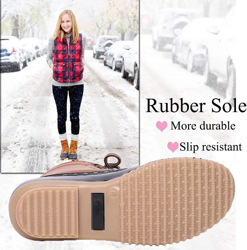 Duck Boots Women Mid Calf Boot Ankle Rain Booties