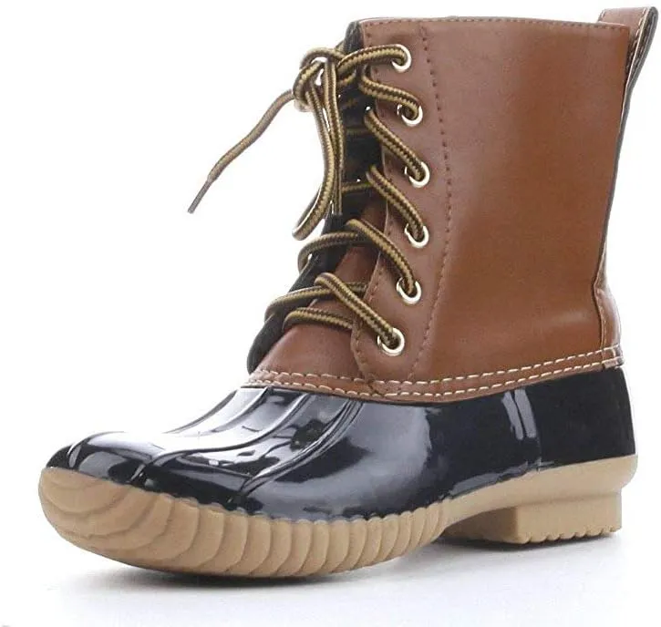 Duck Boots Women Mid Calf Boot Ankle Rain Booties