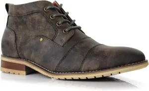 Ferro Aldo Blaine MFA806035 Mens Casual Brogue Mid-Top Lace-Up and Zipper Boots??