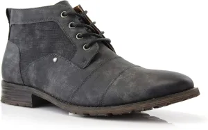 Ferro Aldo Blaine MFA806035 Mens Casual Brogue Mid-Top Lace-Up and Zipper Boots??