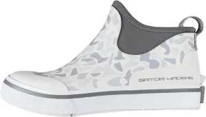Gator Waders Womens Camp Boots - Short Ankle Rubber Boots for Women Slip On Deck Boots Keeps Feet Dry & Warm from Rain & Mud Use Camping Fishing Hunting Farm Barn, Old School Ghost, Size 9