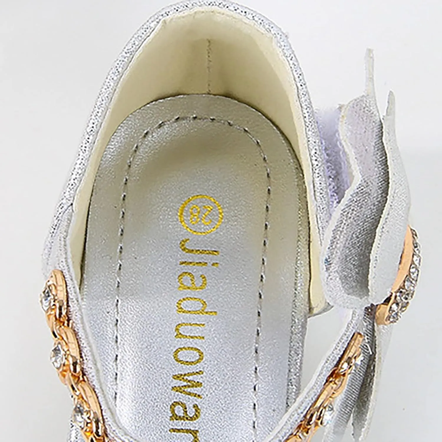 Girls Low Heel Sparkly Dress Shoes Mary Jane Flower Girls Wedding Birthday Pary Dress Shoes Big Girls Sandals Size 3