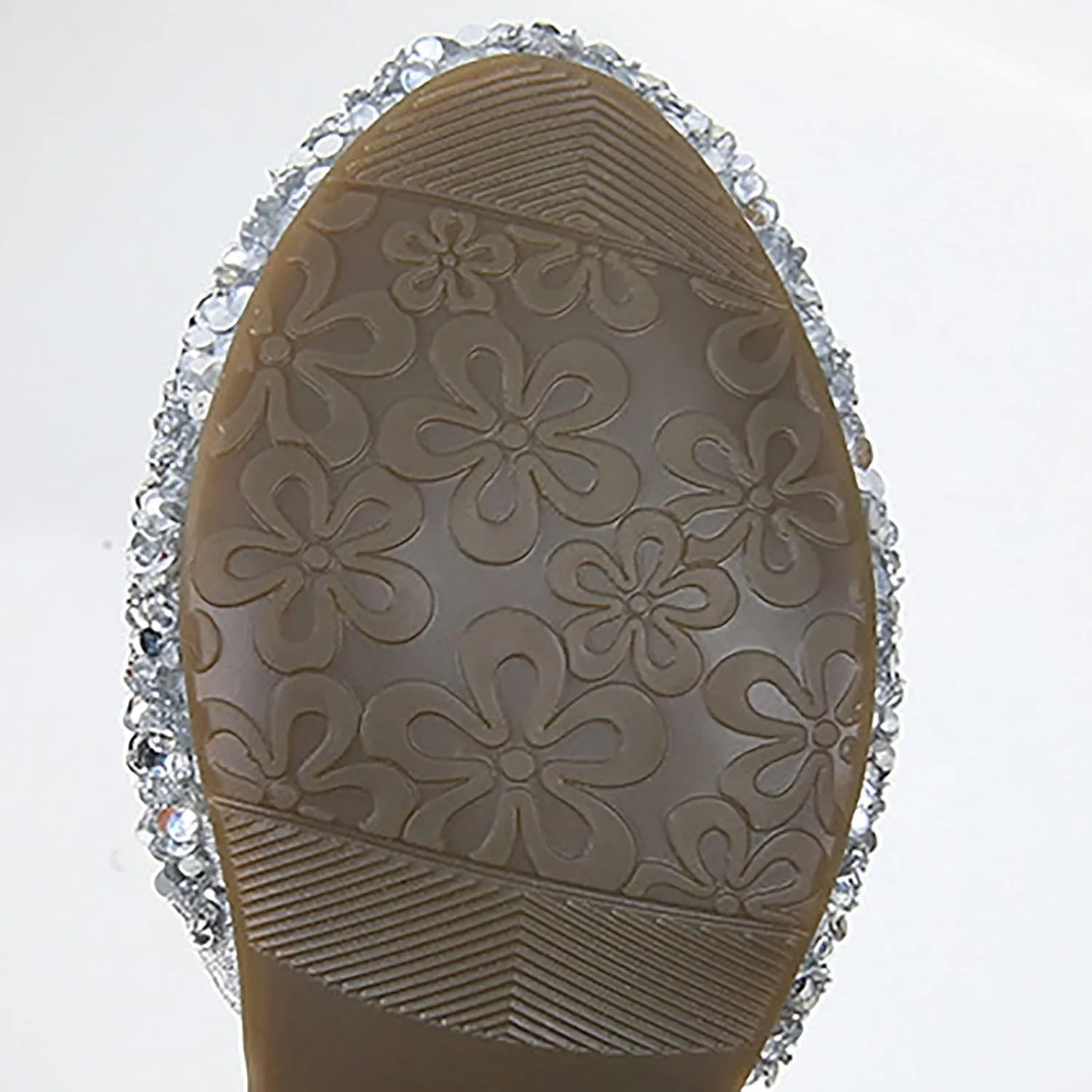Girls Low Heel Sparkly Dress Shoes Mary Jane Flower Girls Wedding Birthday Pary Dress Shoes for Little/Big Kids