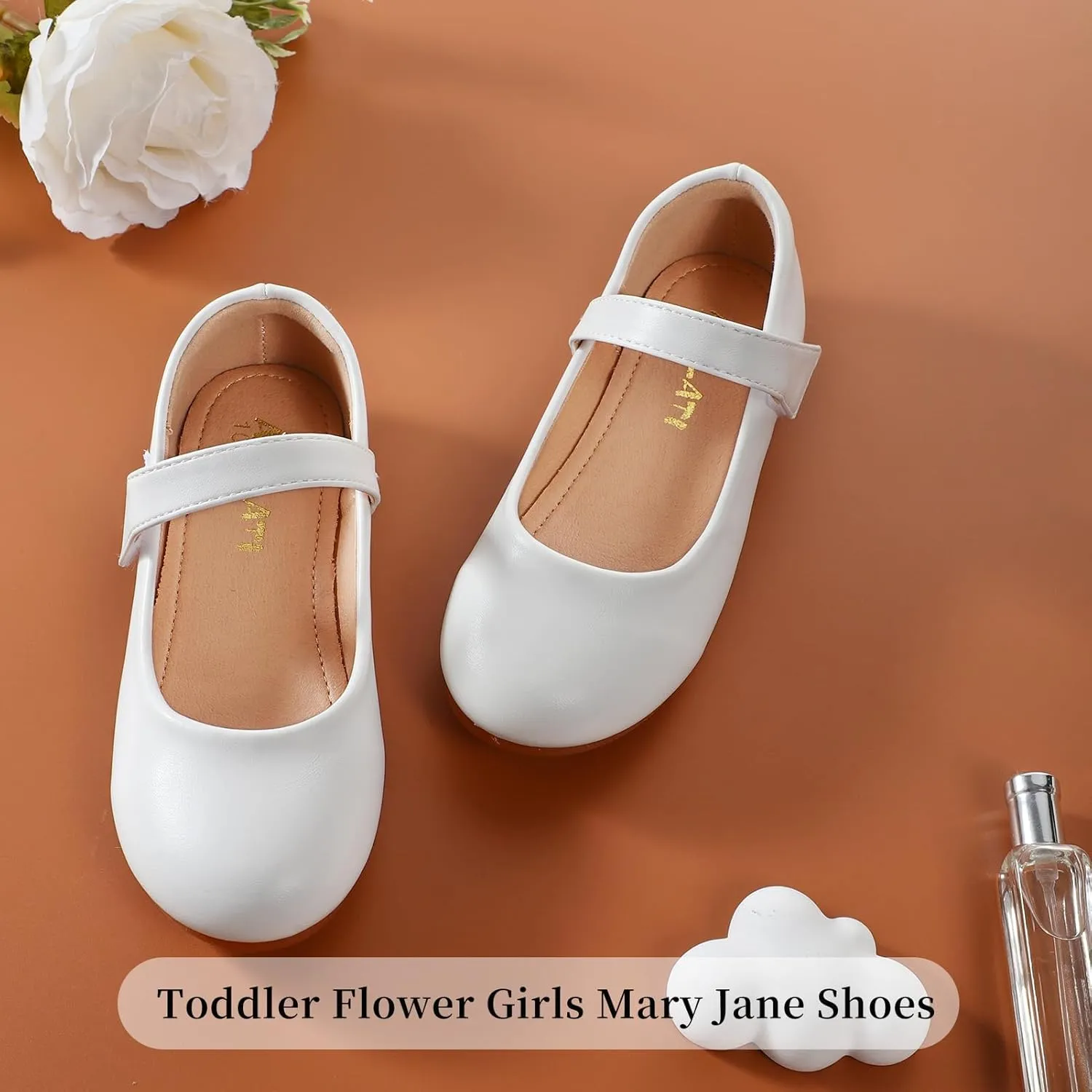 Girls Mary Jane Dress Shoes Toddler Flower Girls Casual Slip on Ballet Flats School Wedding Party Church Shoes