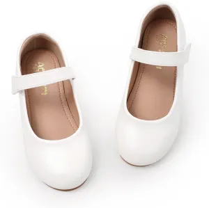 Girls Mary Jane Dress Shoes Toddler Flower Girls Casual Slip on Ballet Flats School Wedding Party Church Shoes