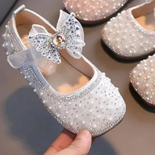Girls Princess Shoes Sequined Mary Jane Shoes Special Occasions, Weddings, Parties