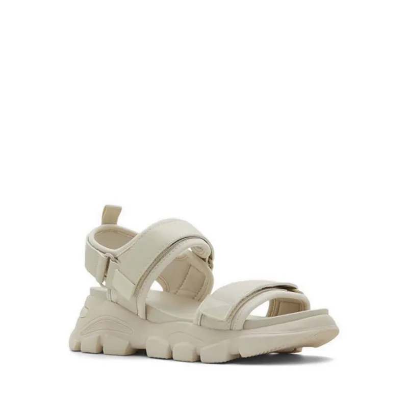 Godish Wedge Sandals - Open White