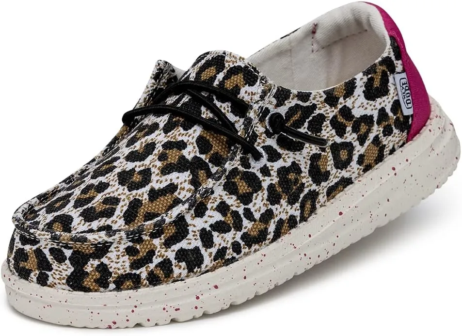 Hey Dude Wendy Americana Splatter Light Denim Women??s Shoes, Women??s Slip-on Loafers, Comfortable & Light-Weight