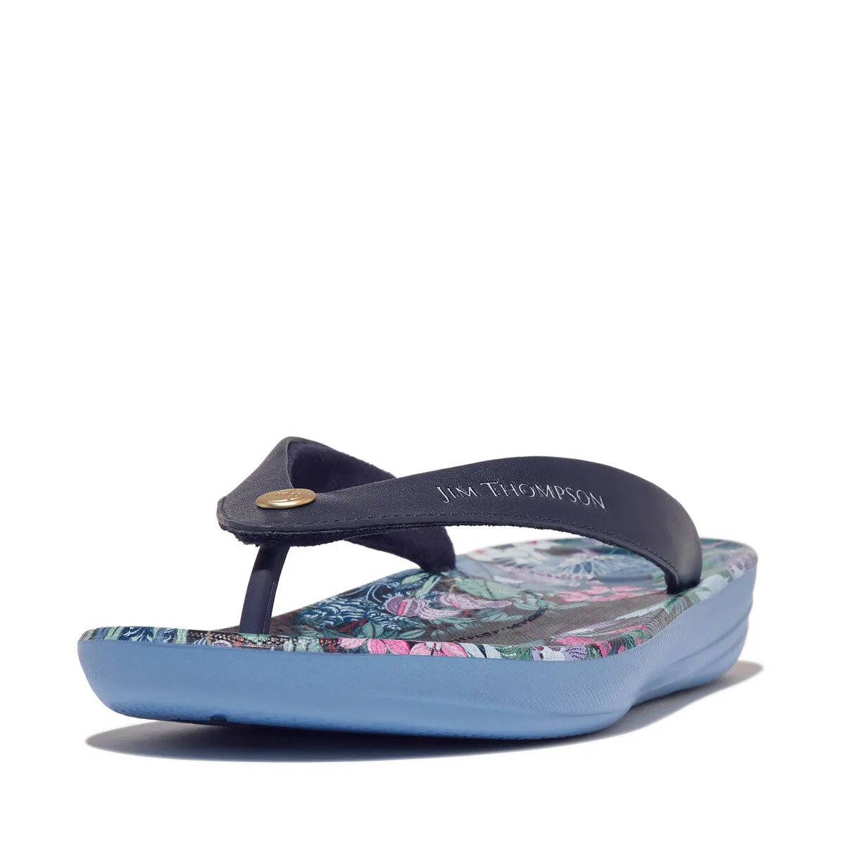 IQUSHION x Jim Thompson <br>Leather Flip-Flops