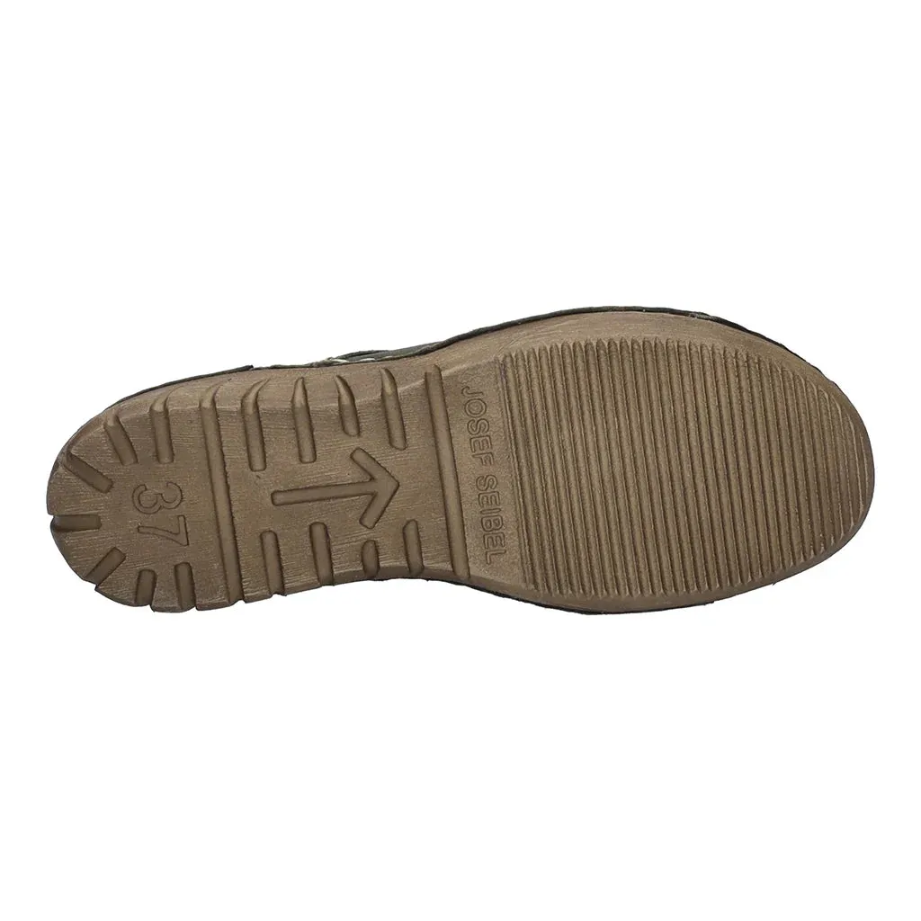 Josef Seibel Felicia 02 Ladies Lace Up Shoe Olive Combi