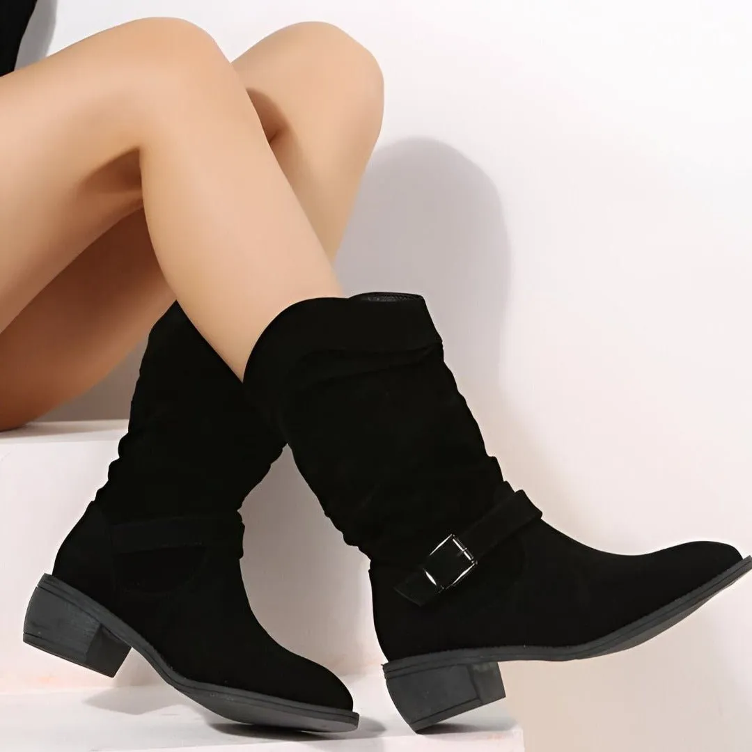 Kelly – Velvet boots