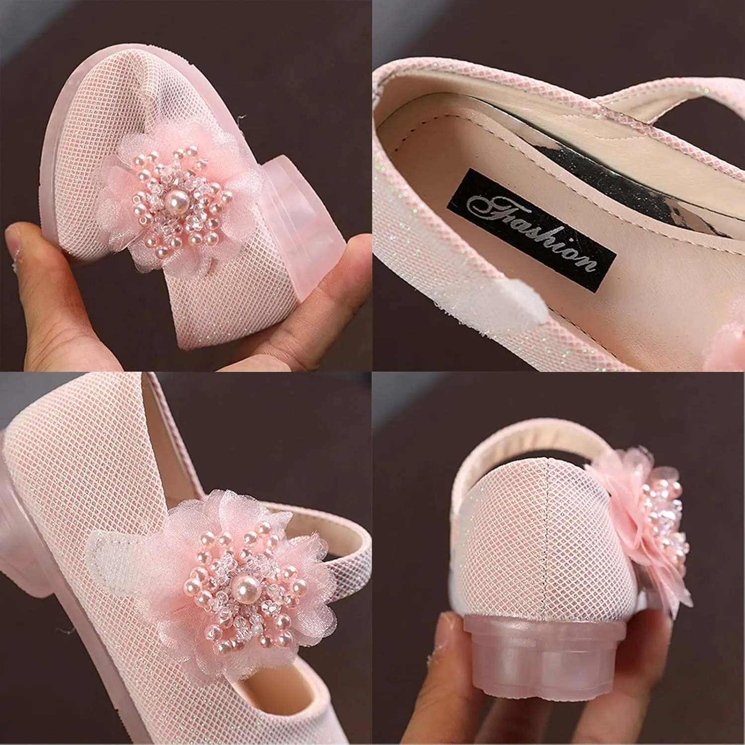 Kids Dress Shoes Girls Mary Jane Shoes Cute Flower Girls Princess Casual Dress Shoes Kids Slip On Ballet Flat