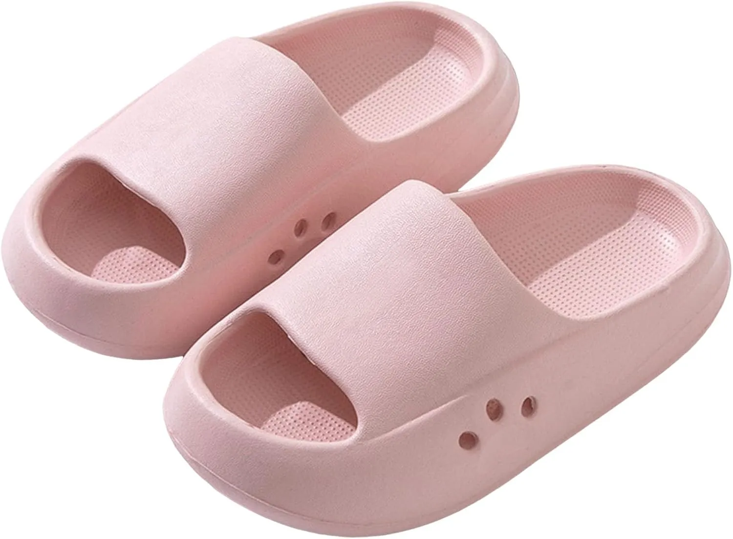Kids Girls Cloud Slides Boys Slip On Sandals Comfort Thick Sole Slippers Summer Shower Shoes Non-Slip Pool Beach Water Shoes
