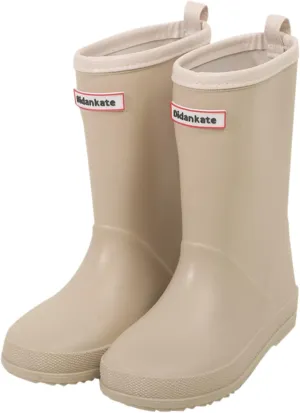 Kids Rain Boots Boys Girls Solid Color Simple Waterproof Anti-Slip Unisex Lightweight Mid-calf Boots Rainboot Shoes
