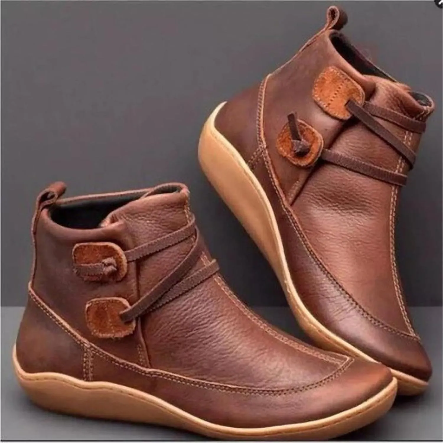 Ladmiple Fall Boots For Women 2024 Wide Calf Fashion Ankle Boots Combat Cowboy Cowgirl Western Booties Walking Shoes