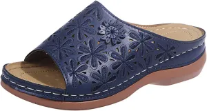 Ladmiple Orthotic Sandals For Women With Arch Support Fashion Athletic Slip On Comfortable Orthopedic Slides Slippers