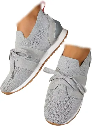 Ladmiple Running Shoes For Women Slip On Walking Shoes Breathable Athletic Workout Tennis Shoes Lightweight Gym Sneakers 2025