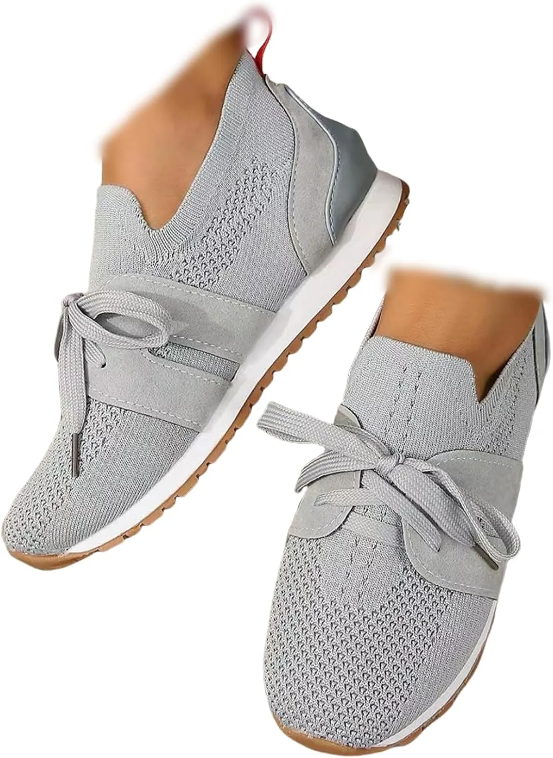 Ladmiple Running Shoes For Women Slip On Walking Shoes Breathable Athletic Workout Tennis Shoes Lightweight Gym Sneakers 2025