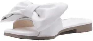 Ladmiple Sandals for Women Dressy Summer,Womens 2023 Casual Cute Bow Shoes Sandals Comfy Beach Wide Width Flats Sandal